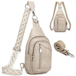 Sling Bag for Women Trendy Small Sling Backpack Crossbody Purse Faux Leather🦖
